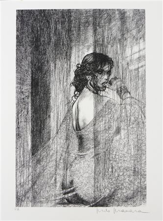 MANARA MILO (n. 1945) - Ragazza di schiena.