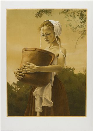 Ventura Piero - Illustrazione originale della serie "Ritratto di una Strega".