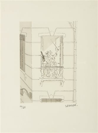 SEMPE' JEAN JACQUES (1932 - 2022) - Suonatrice di violino.