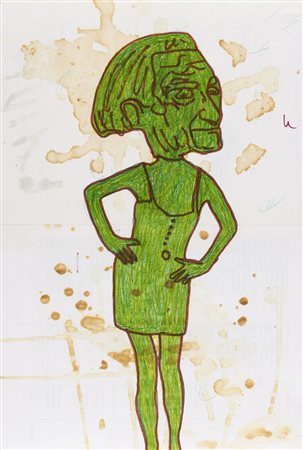 Giovagnoli Gilberto (n. 1954) - Ritratto Art Brut.