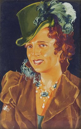 BIAZZI SANDRO (1898 - 1947) - Testa per la brochure di "Le Educande".