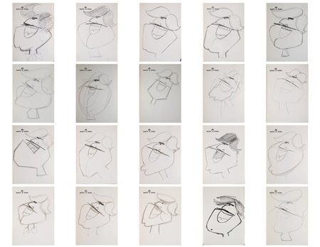 Autore sconosciuto - Vignette satiriche dedicate al grande attore Lando Buzzanca.