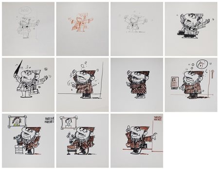 AUTORE IGNOTO - Vignette dedicate a Marcello Marchesi.