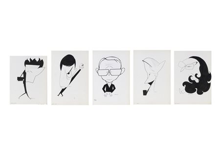 ARDITO PIETRO (1919 - 2005) - LOTTO COMPOSTO DA N. 5 CARICATURE.