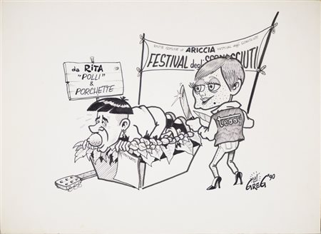 GREGORI CLAUDIO GREG (n. 1963) - FESTIVAL DEGLI SCONOSCIUTI.