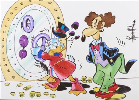 MOLINARI LARA (n. 1970) - Zio Paperone e Battista.