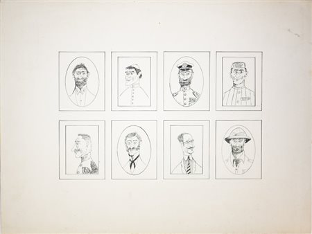 Autore non identificato - Volti di personaggi .