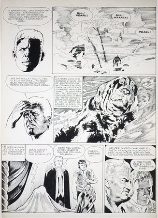 Autore non identificato - Illustrazione per la rivista Horror edita dalla Gino Sansoni.