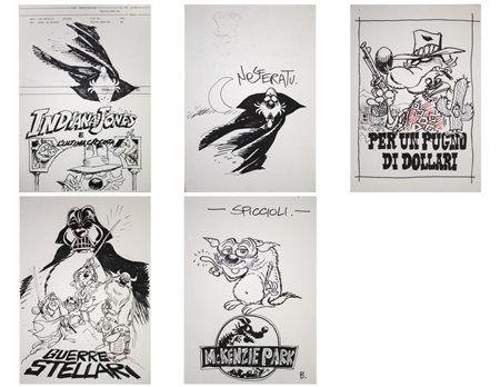 AA.VV - Lupo Alberto in cinque vignette sul cinema: E.T., Guerre Stellari, Nosferatu, Per Un pugno di dollari e Mary Poppins.