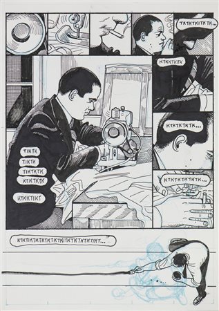 BACILIERI PAOLO (n. 1965) - PIERO MANZONI BACGLSP(Basta a ciascuno giorno la sua pena)TAVOLA 116.