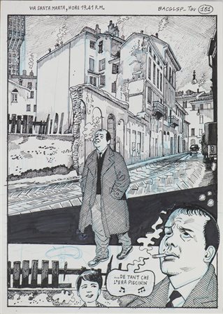 BACILIERI PAOLO (n. 1965) - PIERO MANZONI BACGLSP(Basta a ciascuno giorno la sua pena)TAVOLA 181.