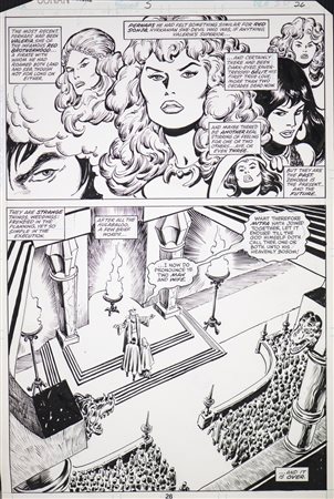 Attribuito a Gil Kane (1926 - 1999) - Valeria of the Red Brotherhood - tavola per Conan il barbaro.