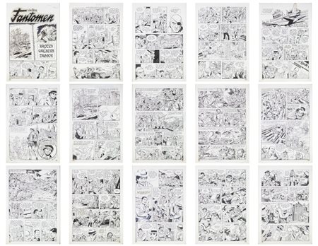 FELMANG ROMANO (n. 1941) - LEE FALK-FANTOMEN STORIA COMPLETA PER LE EDIZIONI SVEDESI SEMIClo script opera di Remerthititolo: KAPTEN WALKERS DAGBOK.