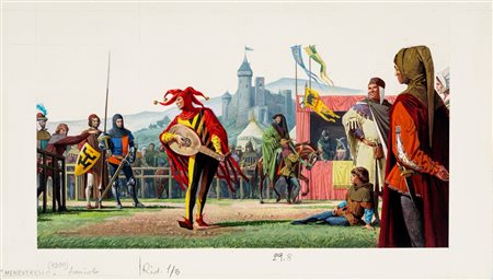 Severino Baraldi - Il Medioevo - Menestrello, 1980s