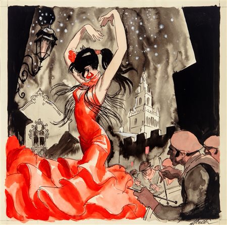 Belli (Gastone Bellincampi) - Flamenco, 1950s