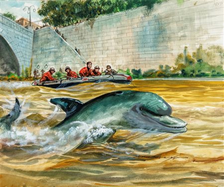 Guido Buzzelli - Un delfino nel Tevere, 1991