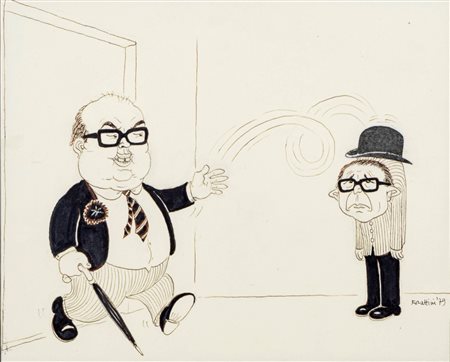 Giorgio Forattini - Craxi e Andreotti, 1979