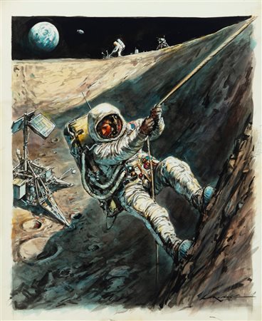 Walter Molino - La conquista della Luna, 1969