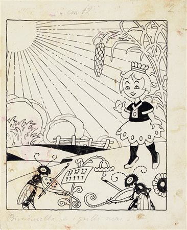 Antonio Rubino - Incantesimo - Biondinella e i grilli neri, 1921