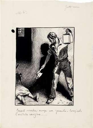 Giove Toppi - Il gatto nero, 1928