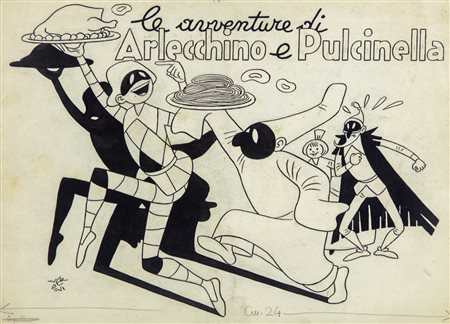 Raoul Verdini - Le avventure di Arlecchino e Pulcinella, 1950s