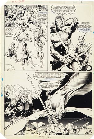 Brent Anderson - Ka-Zar the Savage - A Lovely Day for an Execution!, 1982