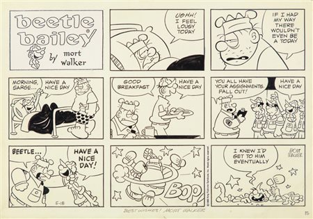 Mort Walker - Beetle Bailey, 1986