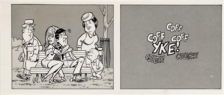 Bonvi (Franco Bonvicini) - La panchina, 1970s