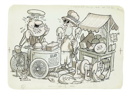 Benito Jacovitti - Gelati: Polo Nord, 1963