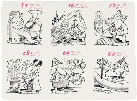 Benito Jacovitti - I combustibili, 1960s