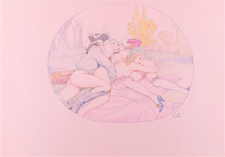 Leone Frollo - Le rendez-vous sur l'herbe, 1980s