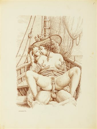 A.N.I. (autore non identificato) - Aprochements… (Approcci…), early 1900s