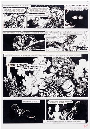 Magnus (Roberto Raviola) - Le Femmine incantate - Il muro dipinto, 1987