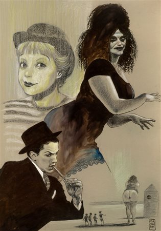Milo Manara - Omaggio a Fellini