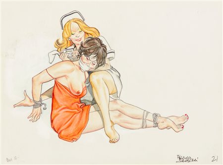 Franco Saudelli - L'infermiera e la paziente, 1990s