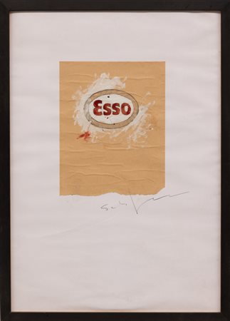 MARIO SCHIFANO "Esso", seconda metà anni '70