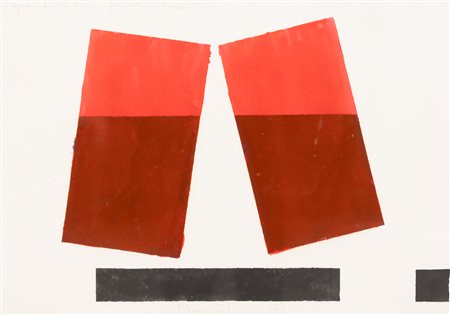 ALDO MONDINO Grande dittico per Studio Marconi, 1967