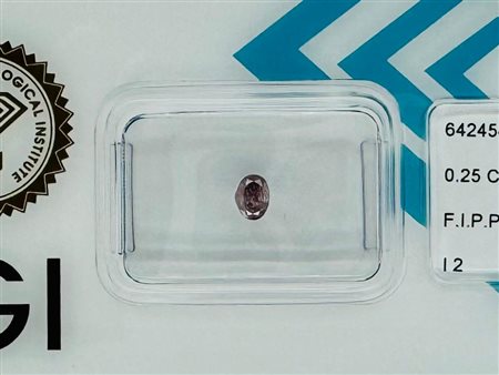 DIAMANTE NATURAL POLISHED 0,25 FANCY ROSA VIOLA INTENSO - I2 - IGI - F40801 - 7