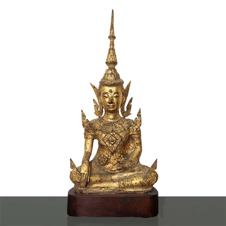 Antica scultura di Buddha thailandese, 20° secolo