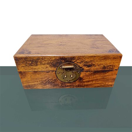 Antica scatola in legno Huanghuali