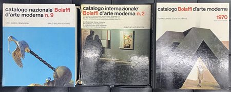 LOTTO DI TRE LIBRI - Catalogo Bolaffi d'Arte Moderna 1970 vol.1 - Catalogo...