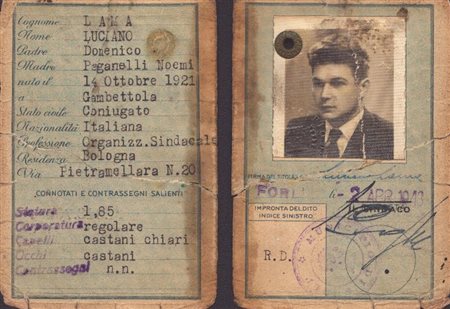  
Lama, Luciano (Gambettola, 14 ottobre 1921 – Roma, 31 maggio 1996) 
 10,5x7cm