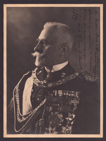  
Paolo Thaon de Revel, Ammiraglio, foto autografa 
 17x23