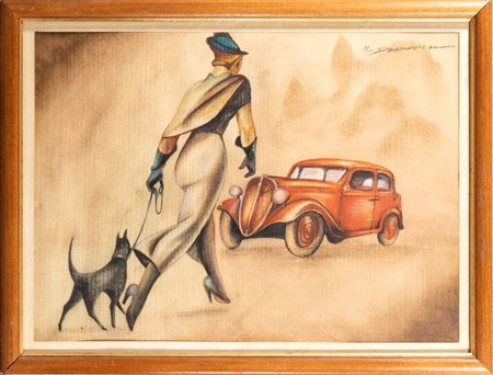  
Dudovich, Marcello - FIAT BALILLA 1930s
Pastello colorato cm.,34x55