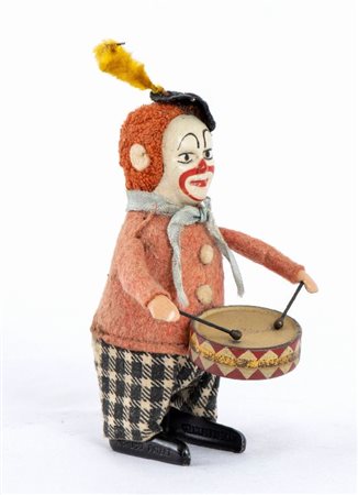  
SCHUCO, Pagliaccio con tamburo 
 cm.13