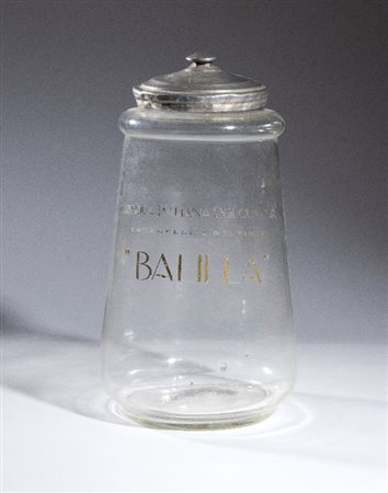  
BALILLA vaso in vetro pubblicitario 1920s
vetro cm.30