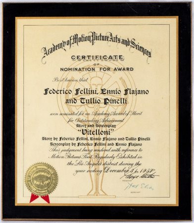  
Fellini, Federico (Rimini, 20 gennaio 1920 – Roma, 31 ottobre 1993)  
 cm.30x34