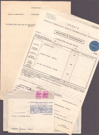  
Battisti, Lucio - Contratto SEDRIM "L'ultima volta (che esco con te)" 1965
 