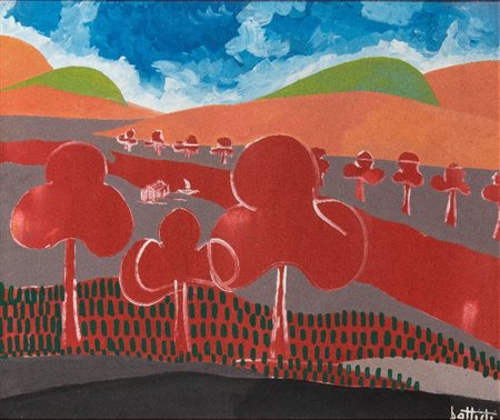  
Battisti, Lucio - "La Collina Dei Ciliegi" 1972
olio cm.172x87