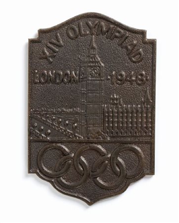 
Olimpiadi, Londra 1948, placca in bronzo 1948
bronzo cm.9,7x6,3